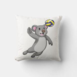 Koala als Volleyballspieler mit Volleyball Kissen