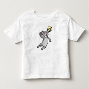 Koala als Volleyballspieler mit Volleyball Kleinkind T-shirt