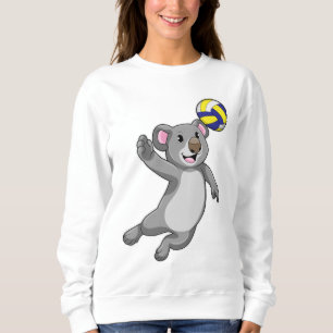 Koala als Volleyballspieler mit Volleyball Sweatshirt