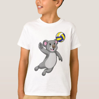Koala als Volleyballspieler mit Volleyball T-Shirt