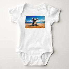 Koala am Sandstrand Baby Strampler