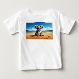 Koala am Sandstrand Baby T-shirt