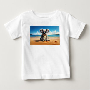 Koala am Sandstrand Baby T-shirt