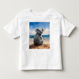 Koala am Sandstrand Kleinkind T-shirt