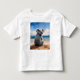 Koala am Sandstrand Kleinkind T-shirt
