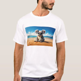 Koala am Sandstrand T-Shirt