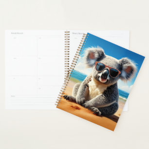 Koala an einem sandigen Strand  Planer