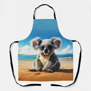 Koala an einem sandigen Strand Schürze