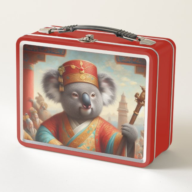 Koala Ancient China Metall Brotdose (Vorderseite)