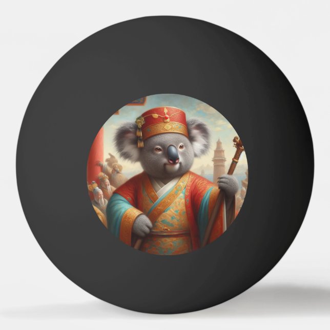 Koala Ancient China Tischtennisball (Vorderseite)