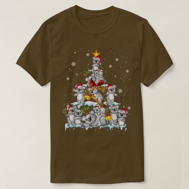 Koala Animal Lover Xmas Geschenk Koala Weihnachtsb T-Shirt (Design vorne)