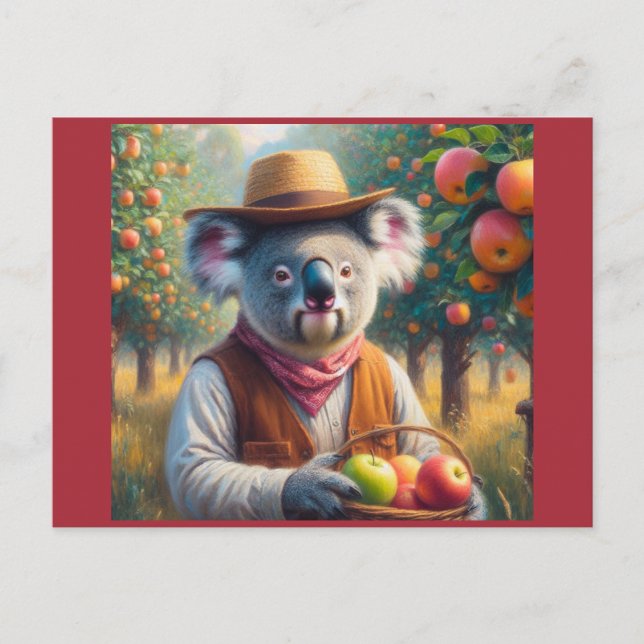 Koala Apple Orchard Postkarte (Vorderseite)