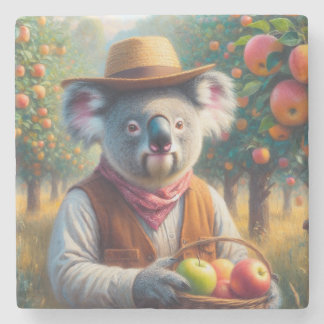 Koala Apple Orchard Steinuntersetzer