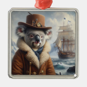 Koala Arctic Explorer Ornament Aus Metall