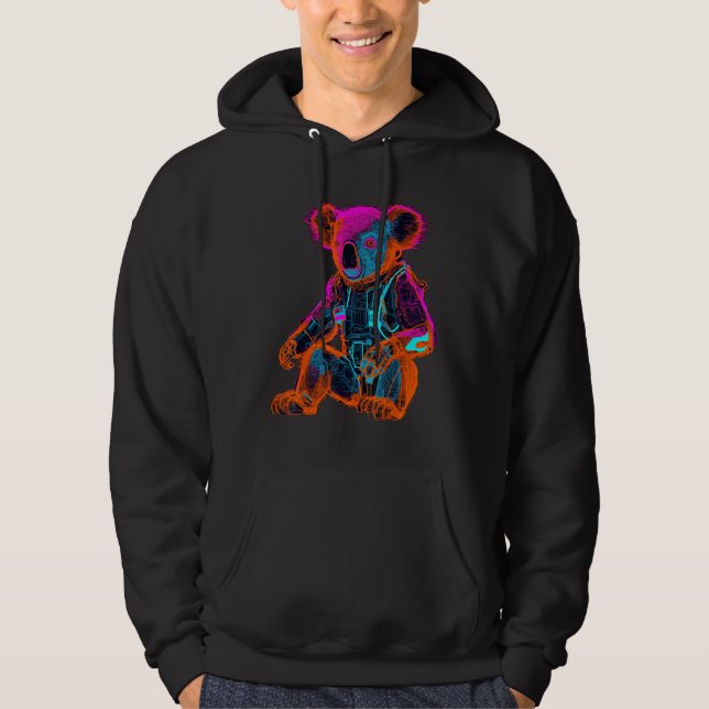 Koala Artwork - Animal Motif Art Koala Hoodie (Vorderseite)
