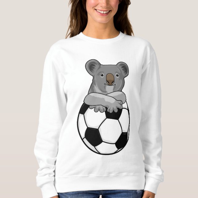 Koala at Soccer Sports Sweatshirt (Vorderseite)