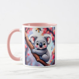 Koala auf einem Zweig im australischen Frühling. Tasse