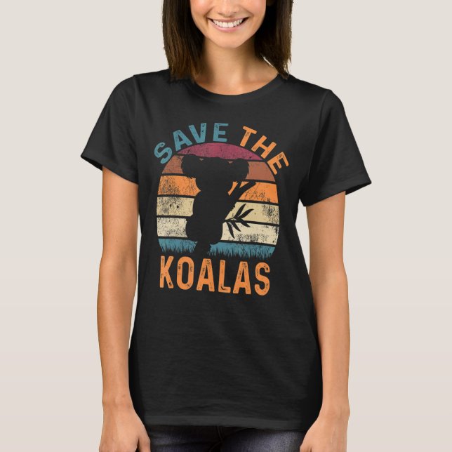 Koala Australien Tierschutz Neuseeland Australien T-Shirt (Vorderseite)