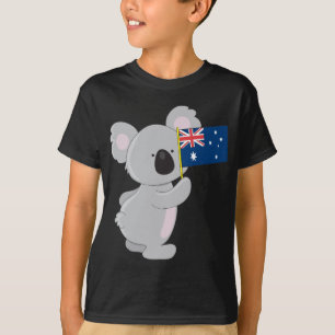 Koala Australische Flagge T-Shirt