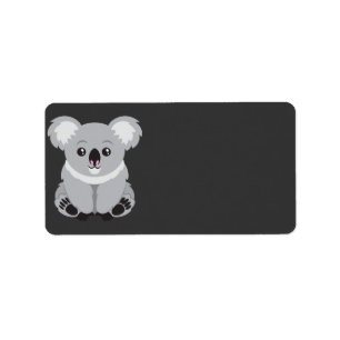 Koala-Bär Adressaufkleber