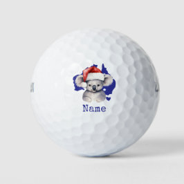 Koala Bär auf der australischen Flagge Golfball