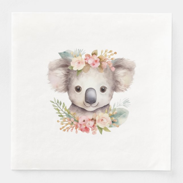 Koala Bär Australien Serviette (Vorderseite)