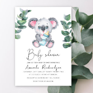 Koala-Bär-Baby-Party-Einladung Einladung
