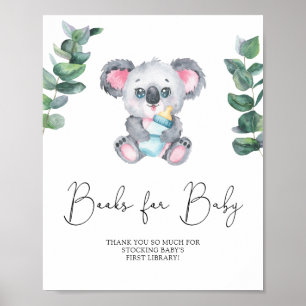 Koala-Bär-Bücher für Baby Poster