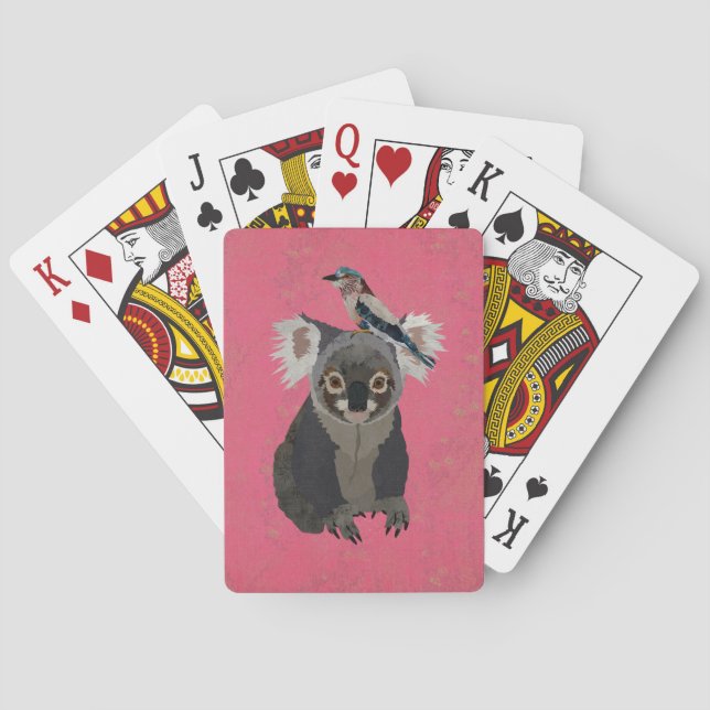 KOALA BÄR & FLIEDER VOGEL SPIELKARTEN (Rückseite)