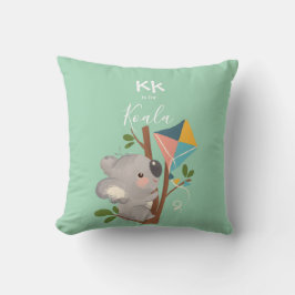 Koala Bär • Fügen Sie Ihren Namen Cute Alphabet Mo Kissen