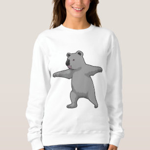 Koala-Bär in der Yoga-Fitness Sweatshirt