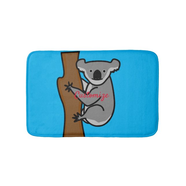 Koala Bär Kletterbaum Thunder_Cove  Badematte (Vorderseite)