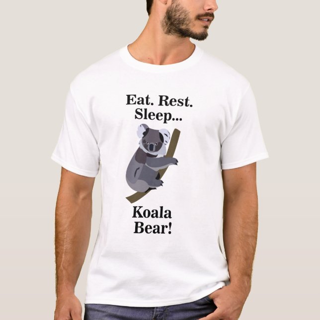 Koala Bär Lustig T-Shirt (Vorderseite)