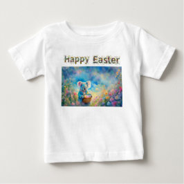 Koala-Bär mit einem Korb von Ostereiern Baby T-shirt