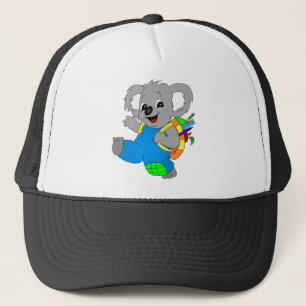 Koala-Bär mit Rucksack Truckerkappe