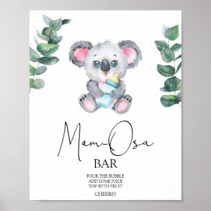 Koala-Bär-Momosa-Bar Poster