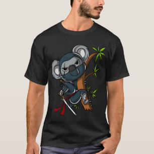 Koala-Bär-Ninja-Samurai T-Shirt