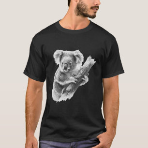 Koala-Bär-Porträt Kunstwerk Wildtiere Tropische Ti T-Shirt