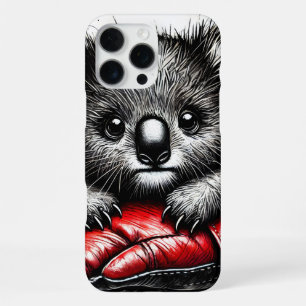 Koala-Bär ruht in einem roten Boxhandschuh iPhone 16 Pro Max Hülle