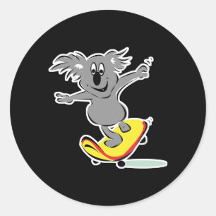Koala-Bär Runder Aufkleber