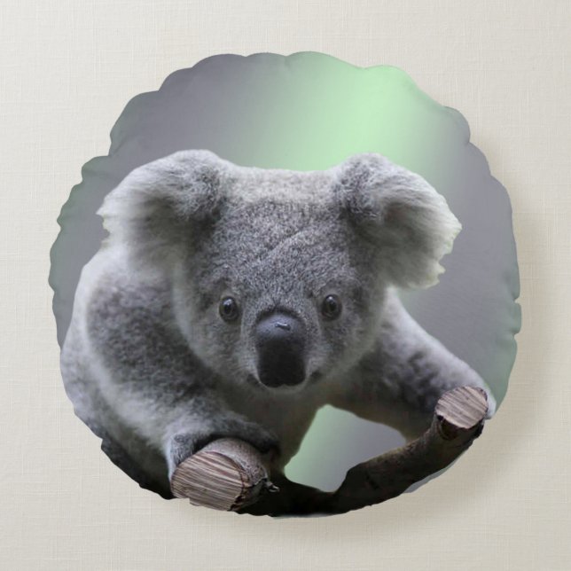 Koala-Bär Rundes Kissen (Vorderseite)