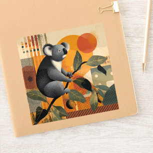 Koala-Bär sitzt in einem Baum Aufkleber