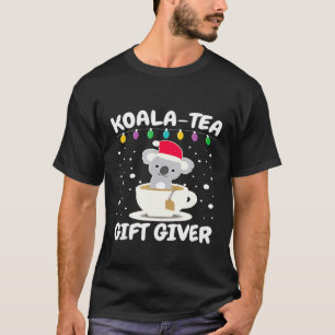 Koala-Bär-Wortspiel-Weihnachten Koala-Tee-Geber T-Shirt