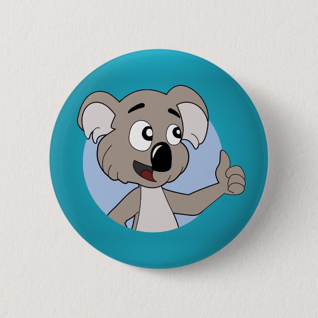 Koala-Bärchen-Knopf Button (Vorderseite)