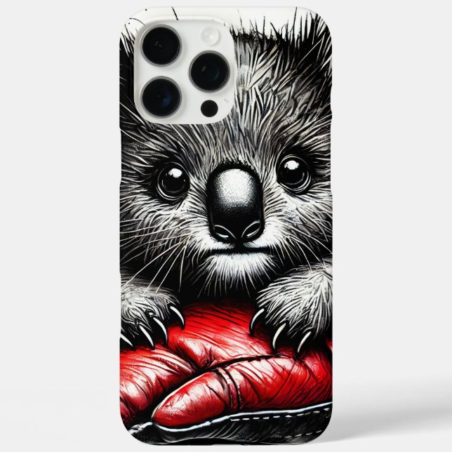Koala Bären in einem roten Boxhandschuh Case-Mate iPhone Hülle (Rückseite)