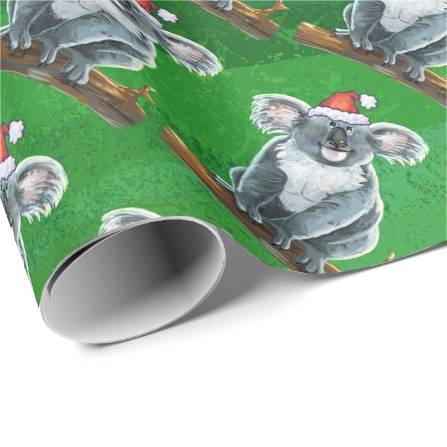Koala Bären Weihnachten Geschenkpapier (Rolleneckpunkt)