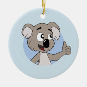 Koala-Bärenbär-Cartoon Keramik Ornament