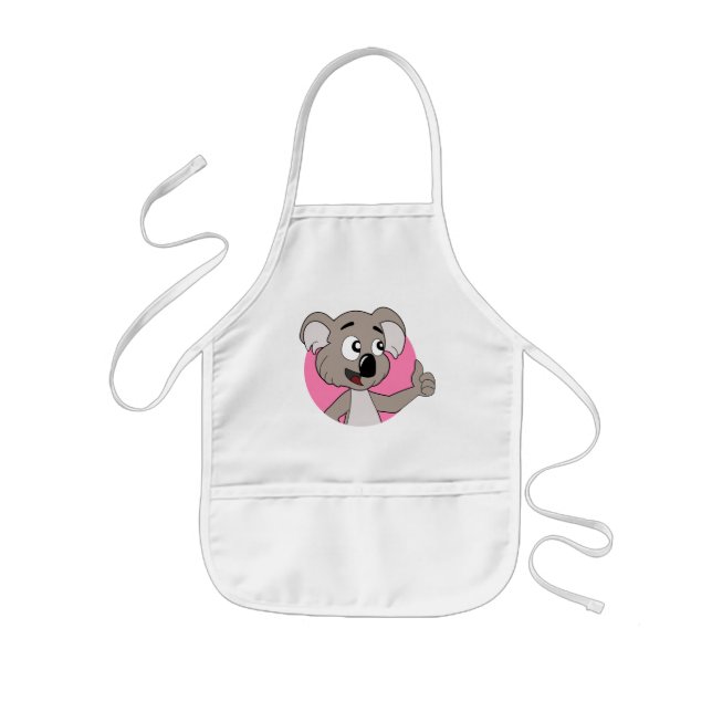 Koala-Bärenbär-Cartoon Kinderschürze (Vorne)