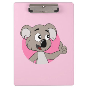 Koala-Bärenbär-Cartoon Klemmbrett
