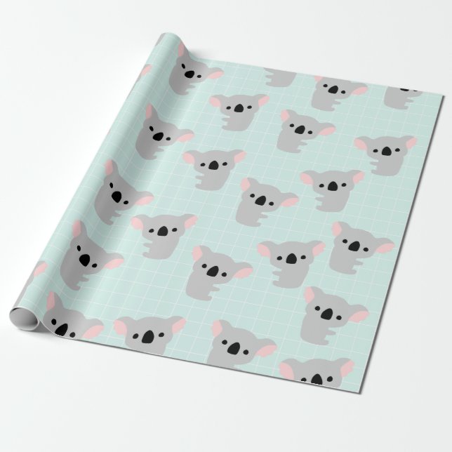 Koala Bärenwackelpapier Geschenkpapier (Ungerollt)